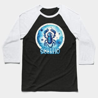 Scorpio in Watercolor Baseball T-Shirt